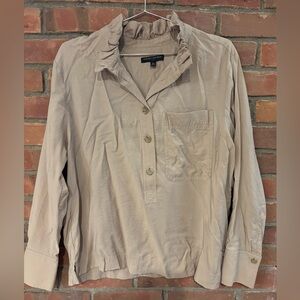 Banana Republic Tan Button-Up Shirt
